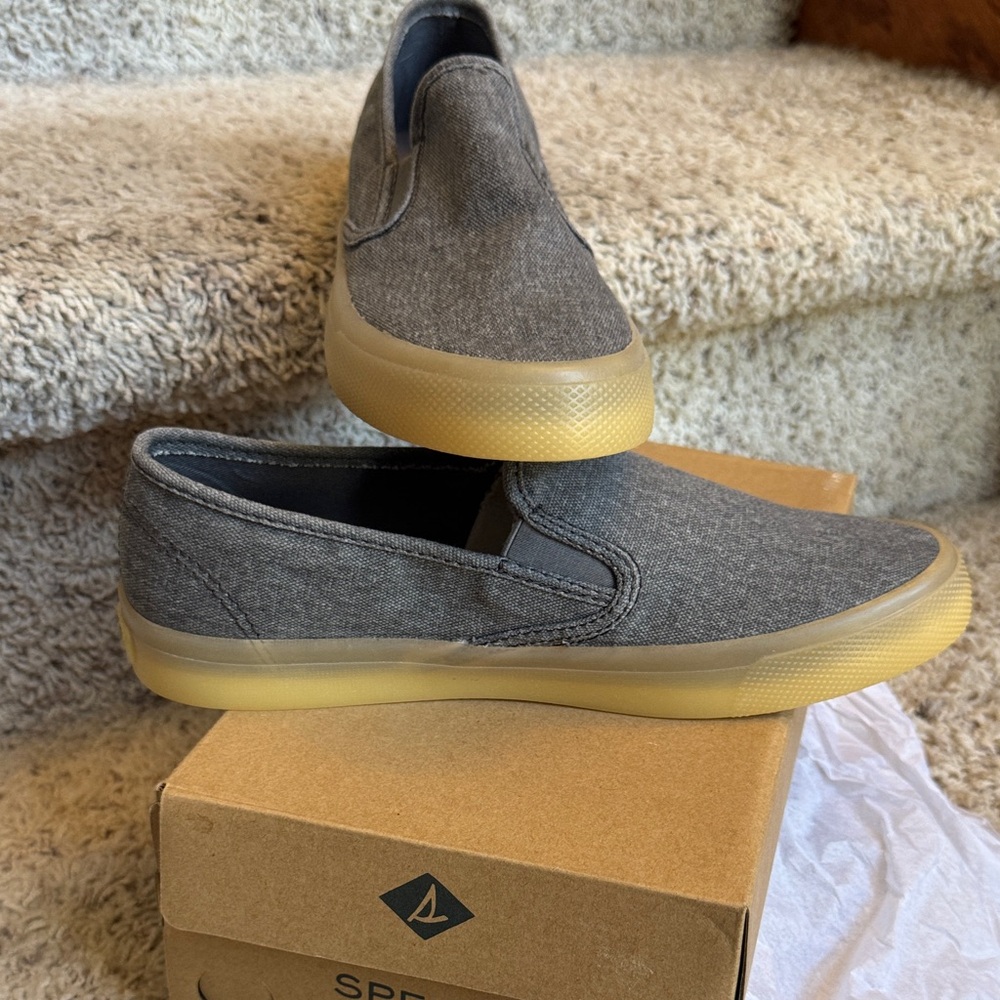 Sperry Woman’s  Charcoal Slip-On Loafers